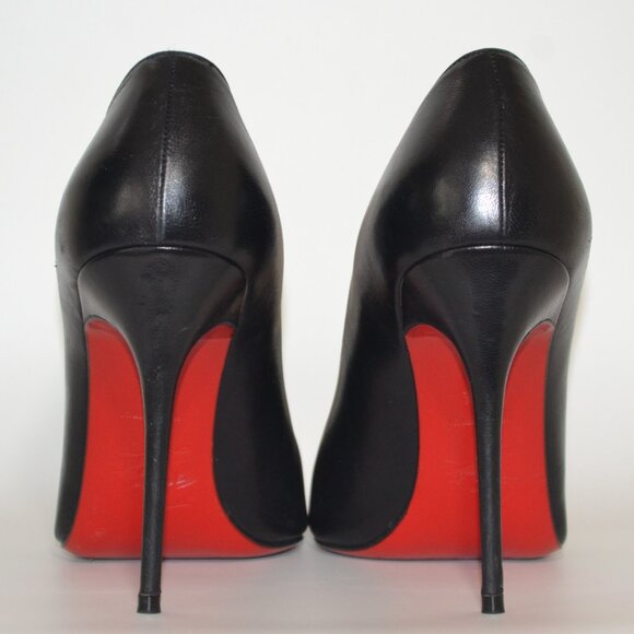 Christian Louboutin W/ Box Black Nappa Décolleté Heels SIZE 9.5 EU 39.5 - Picture 8 of 16